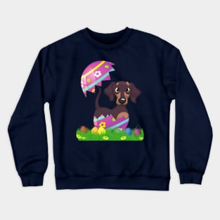 Easter dachshund easter funny gift Crewneck Sweatshirt